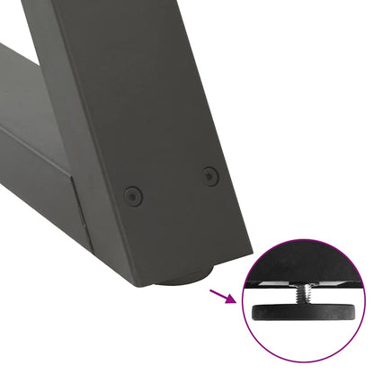 Salontafelpoten 2 st 70x(42-43,3) cm staal antraciet
