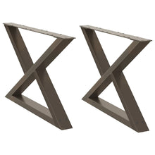 Salontafelpoten 2 st 70x(42-43,3) cm staal naturel