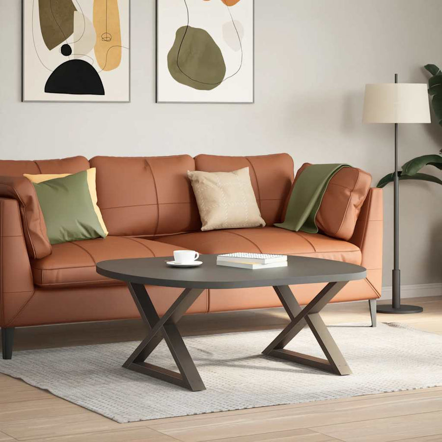 Salontafelpoten 2 st 70x(42-43,3) cm staal naturel