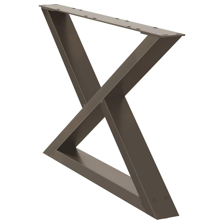 Salontafelpoten 2 st 70x(42-43,3) cm staal naturel