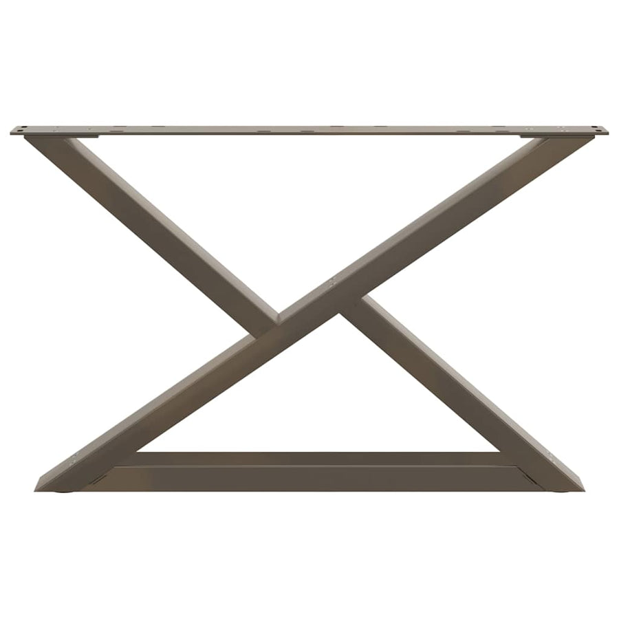 Salontafelpoten 2 st 70x(42-43,3) cm staal naturel