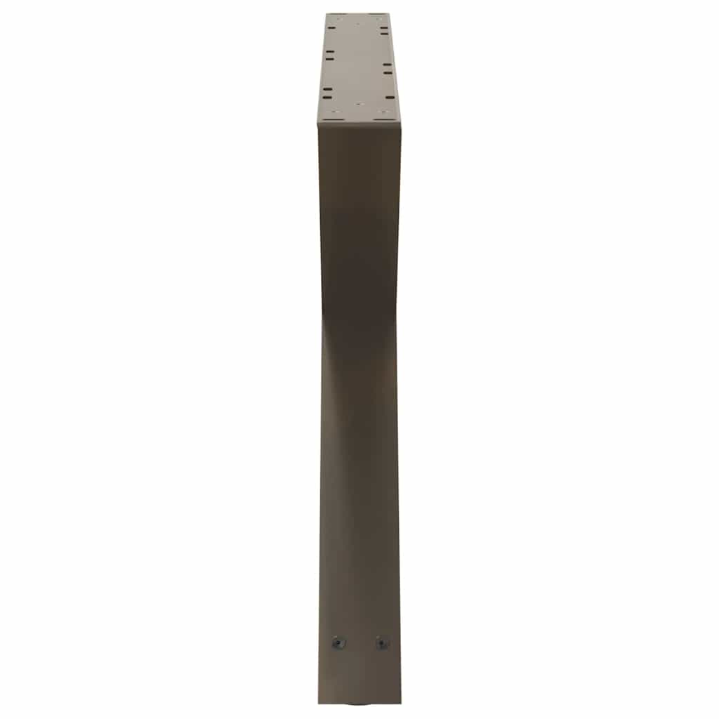 Salontafelpoten 2 st 70x(42-43,3) cm staal naturel