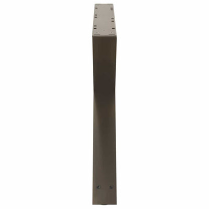 Salontafelpoten 2 st 70x(42-43,3) cm staal naturel