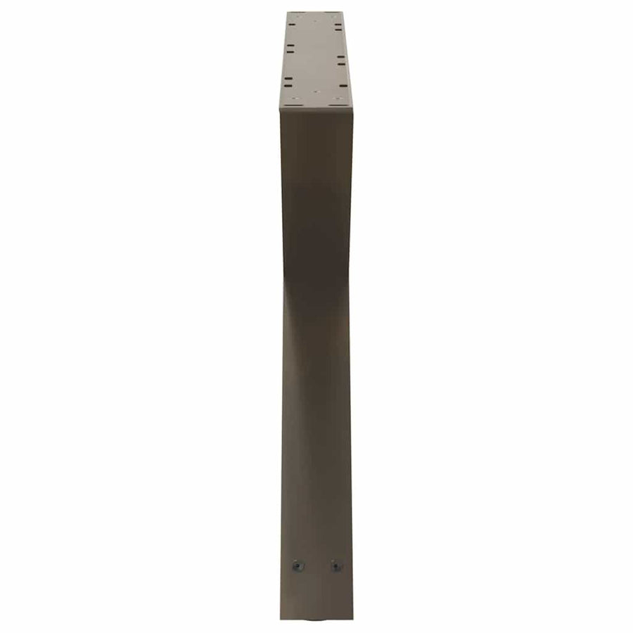 Salontafelpoten 2 st 70x(42-43,3) cm staal naturel