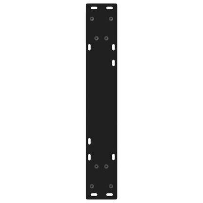 Eettafelpoten 2 st 50x(72-73,3) cm staal zwart