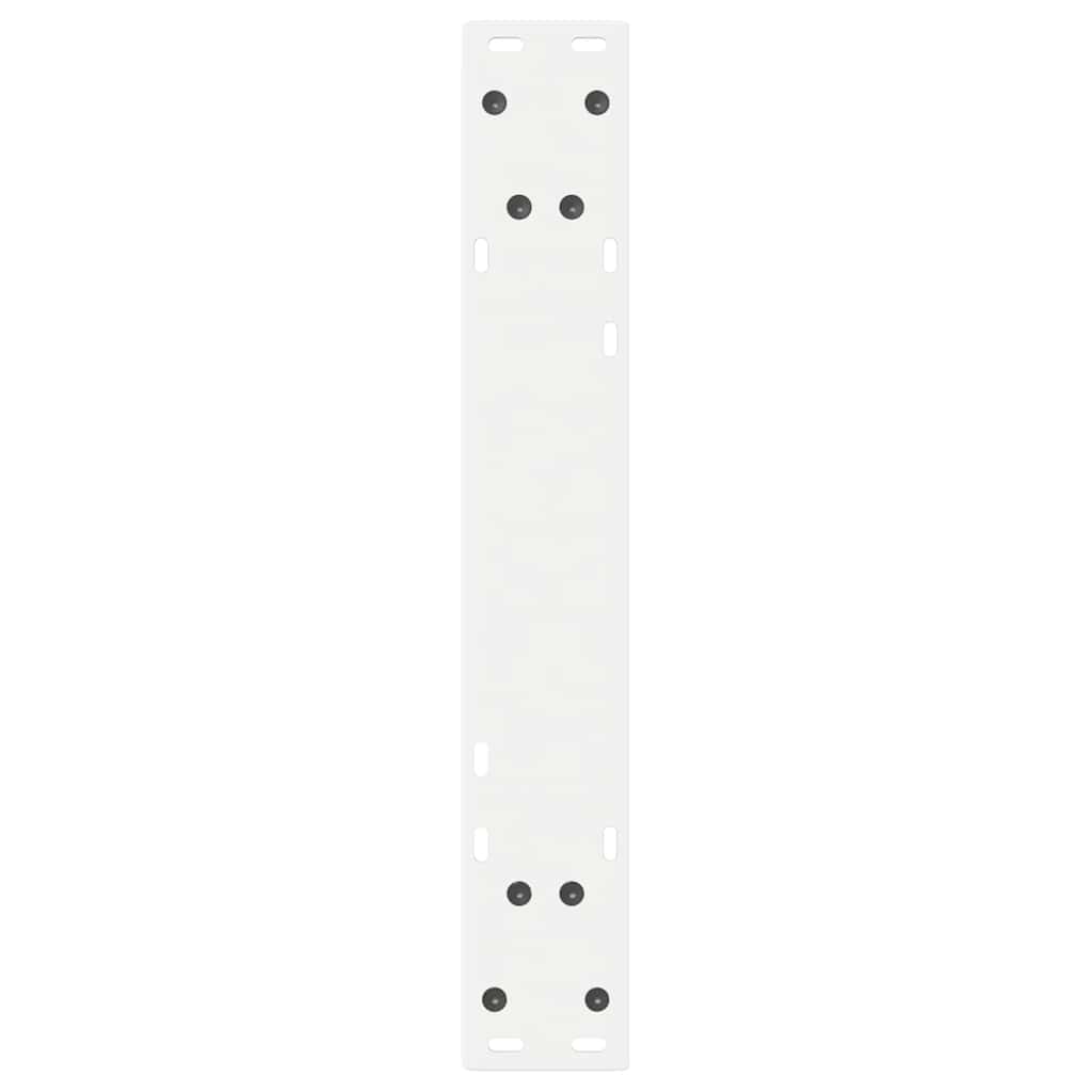 Eettafelpoten 2 st 50x(72-73,3) cm staal wit