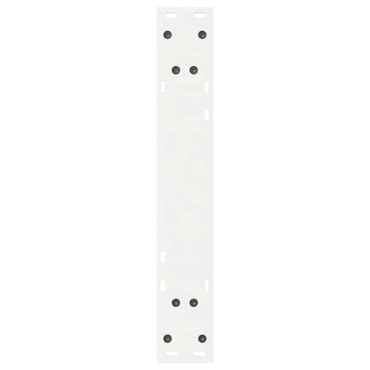 Eettafelpoten 2 st 50x(72-73,3) cm staal wit