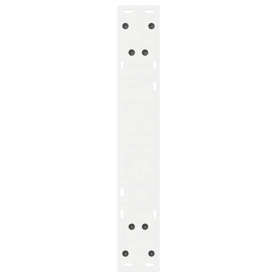 Eettafelpoten 2 st 50x(72-73,3) cm staal wit