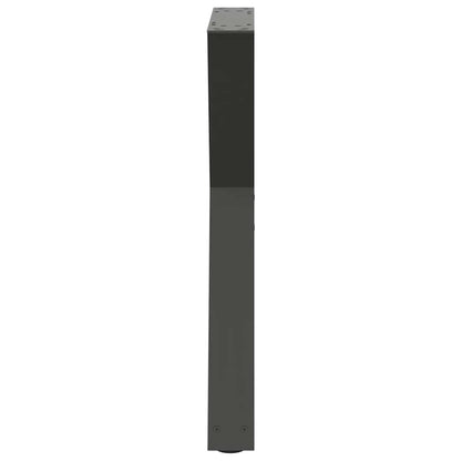 Eettafelpoten 2 st 50x(72-73,3) cm staal antraciet