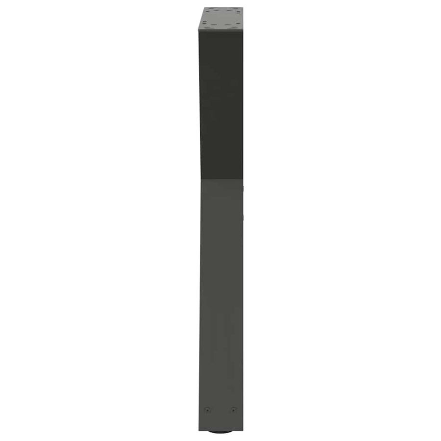 Eettafelpoten 2 st 50x(72-73,3) cm staal antraciet