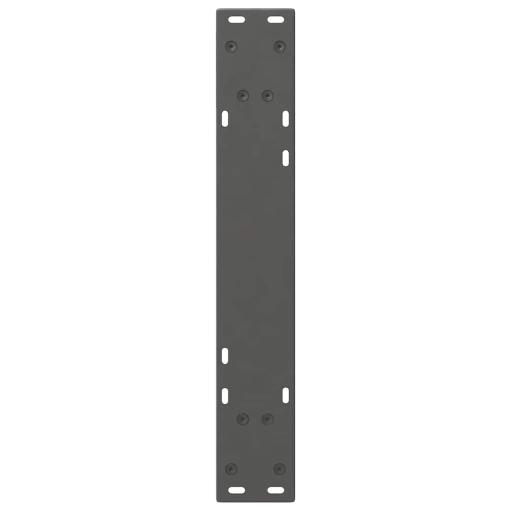 Eettafelpoten 2 st 50x(72-73,3) cm staal antraciet
