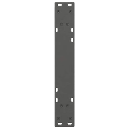 Eettafelpoten 2 st 50x(72-73,3) cm staal antraciet