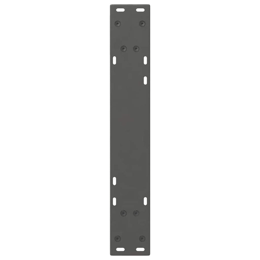Eettafelpoten 2 st 50x(72-73,3) cm staal antraciet
