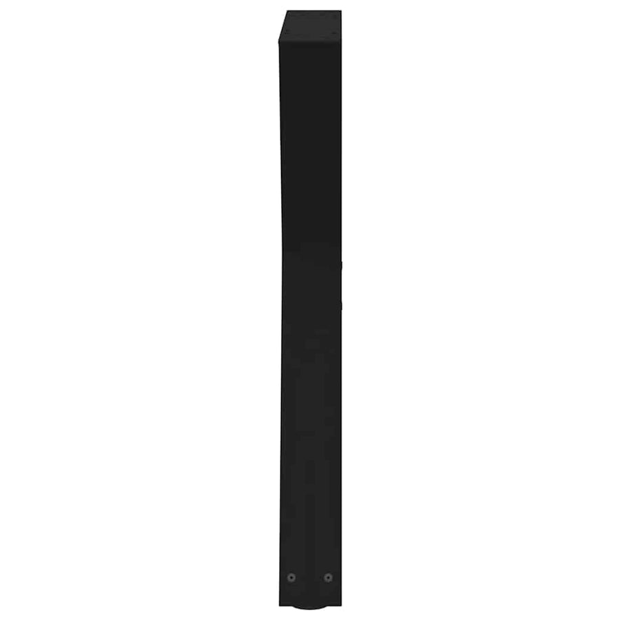 Eettafelpoten 2 st 60x(72-73,3) cm staal zwart