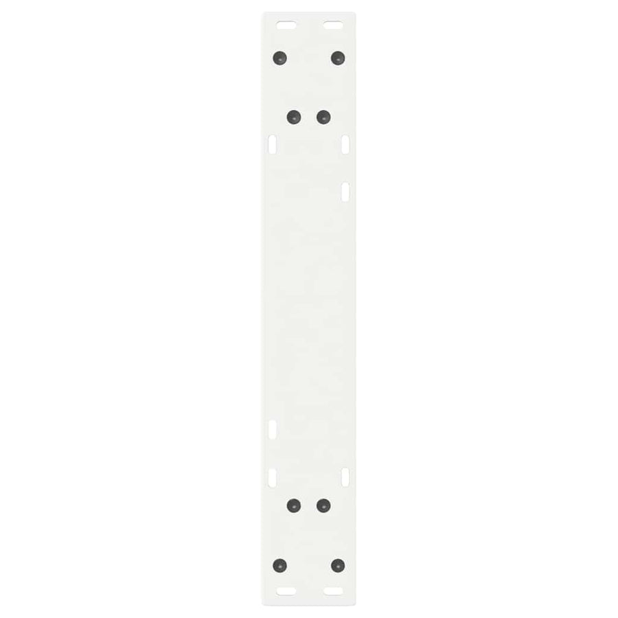 Eettafelpoten 2 st 60x(72-73,3) cm staal wit