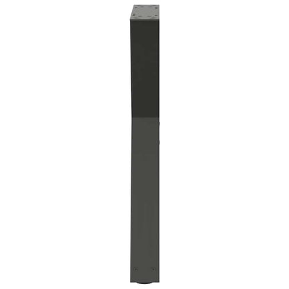 Eettafelpoten 2 st 60x(72-73,3) cm staal antraciet