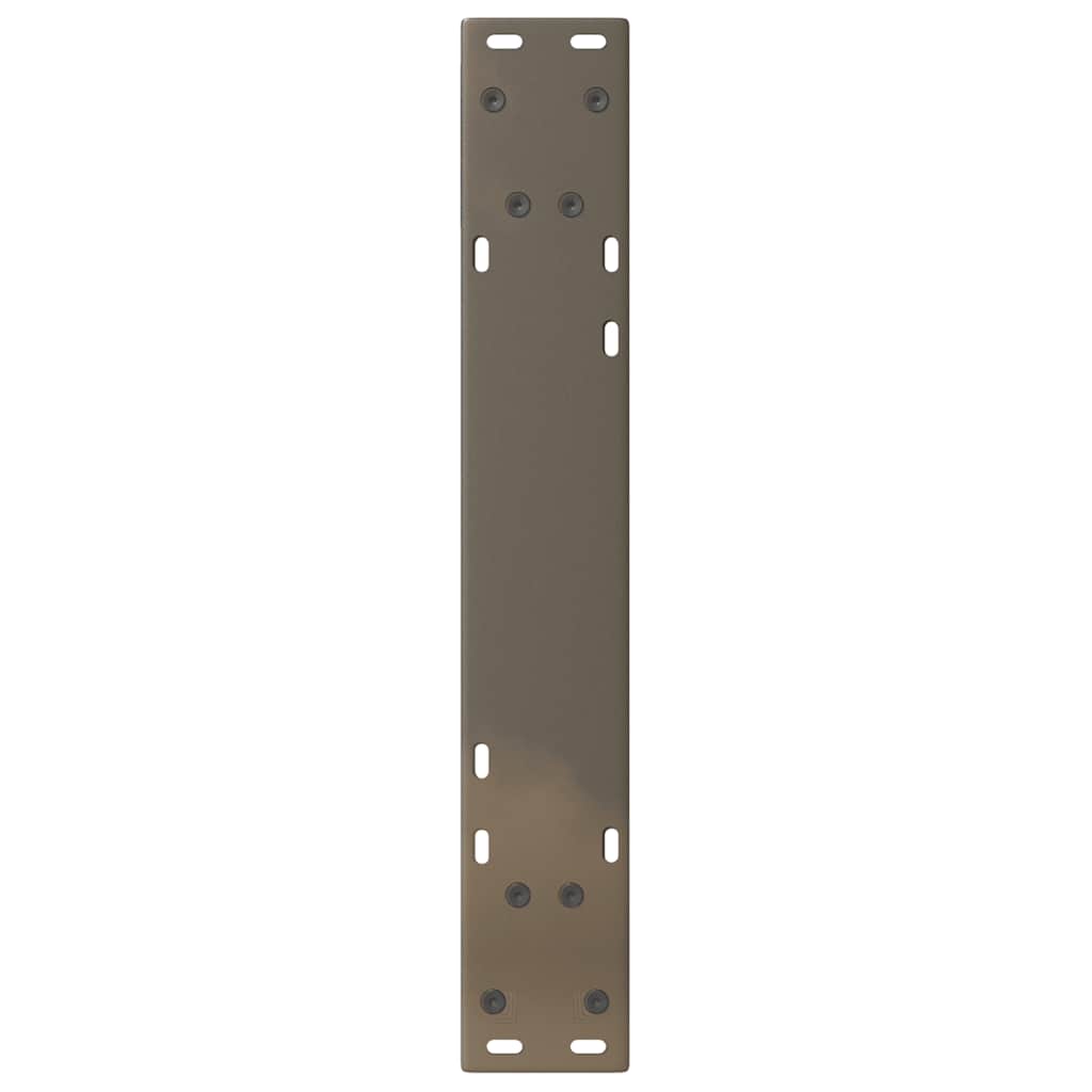 Eettafelpoten 2 st 60x(72-73,3) cm staal naturel
