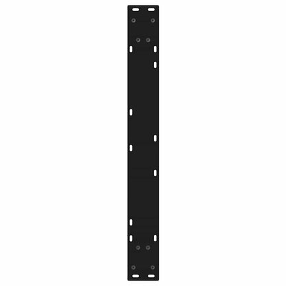Eettafelpoten 2 st 70x(72-73,3) cm staal zwart