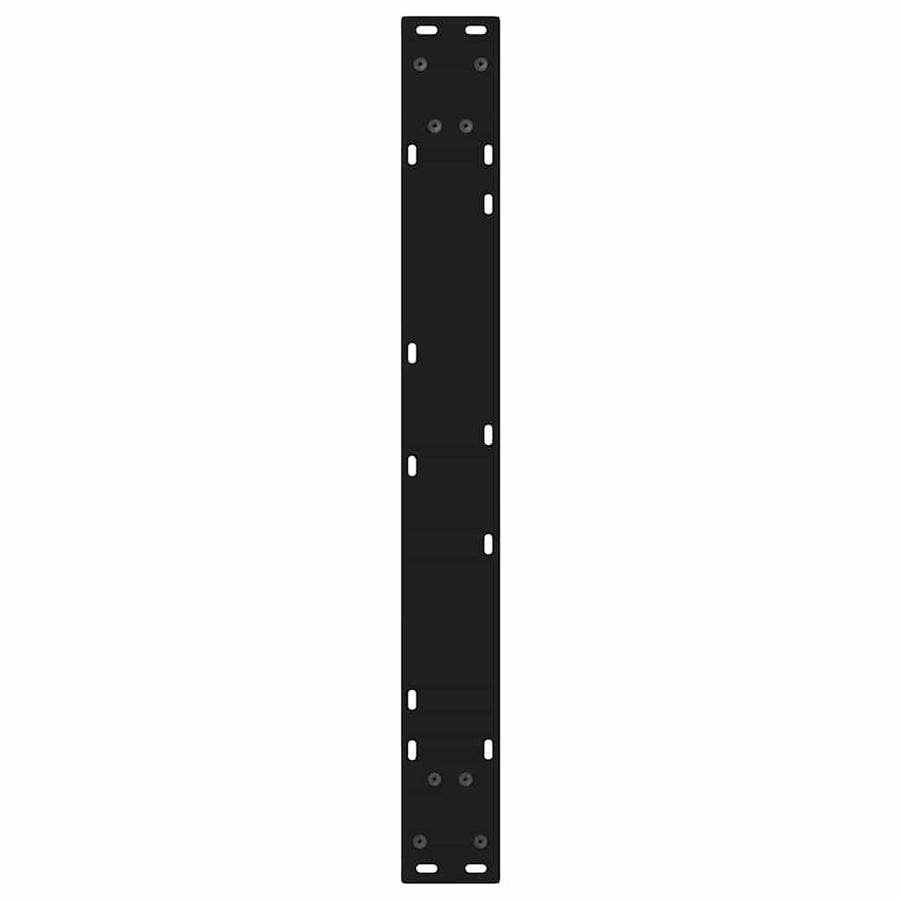 Eettafelpoten 2 st 70x(72-73,3) cm staal zwart