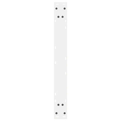 Eettafelpoten 2 st 70x(72-73,3) cm staal wit