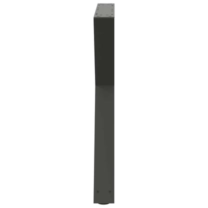 Eettafelpoten 2 st 70x(72-73,3) cm staal antraciet