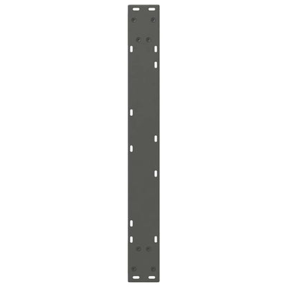 Eettafelpoten 2 st 70x(72-73,3) cm staal antraciet
