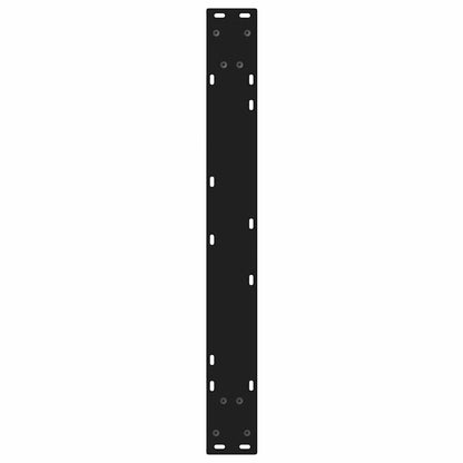 Eettafelpoten 2 st 80x(72-73,3) cm staal zwart