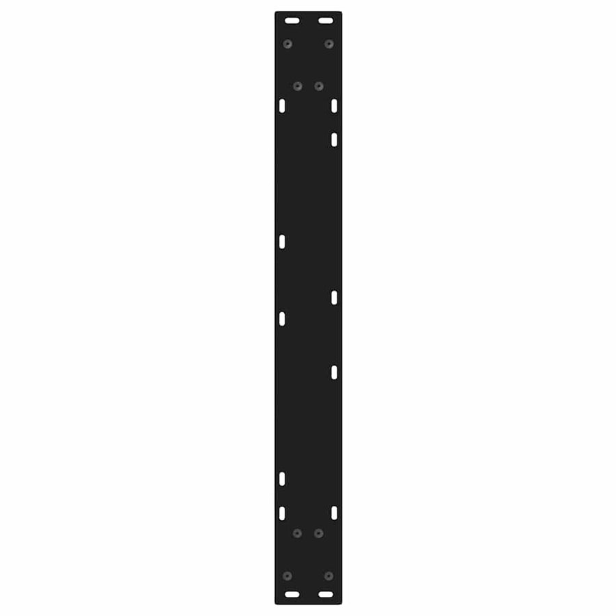 Eettafelpoten 2 st 80x(72-73,3) cm staal zwart