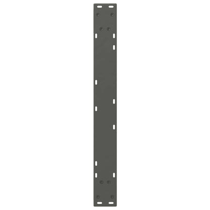 Eettafelpoten 2 St 80X(72-73,3) Cm Staal Antraciet Wit