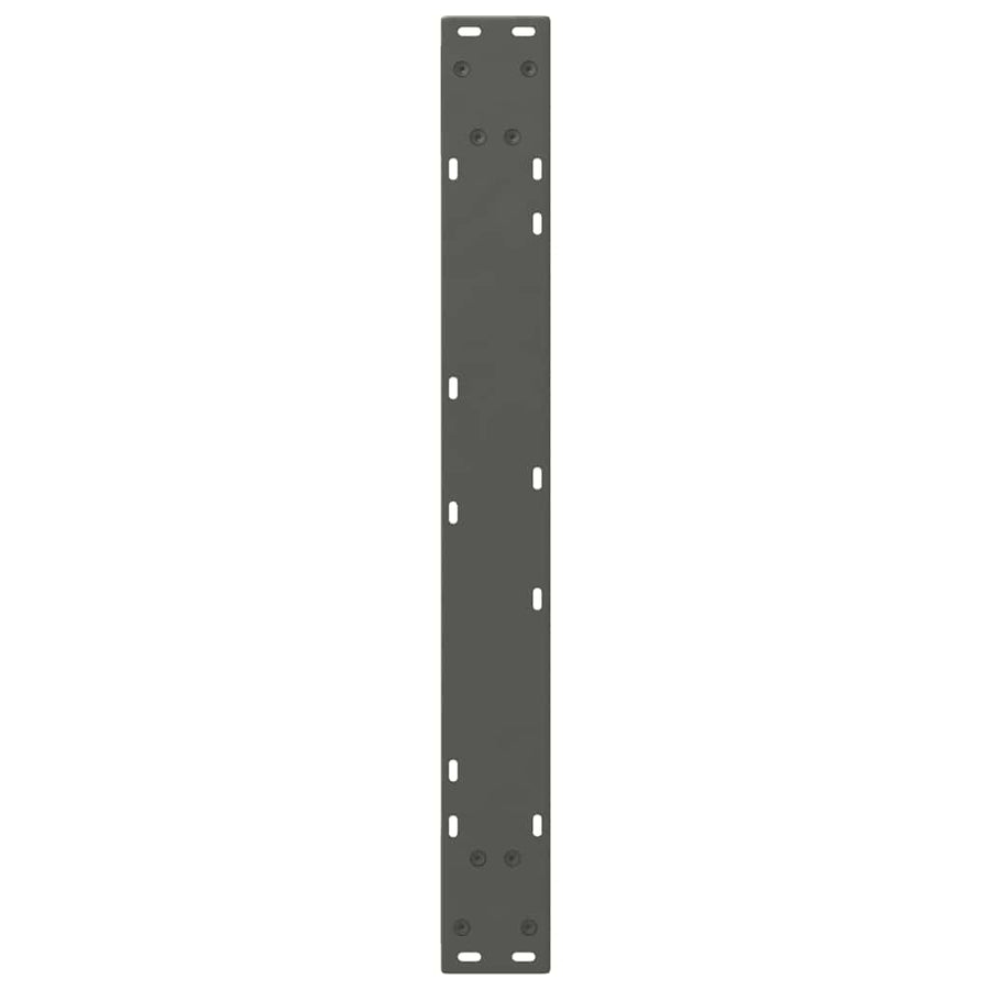 Eettafelpoten 2 St 80X(72-73,3) Cm Staal Antraciet Wit
