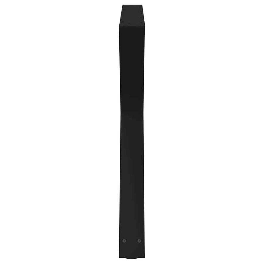 Eettafelpoten 2 st 90x(72-73,3) cm staal zwart