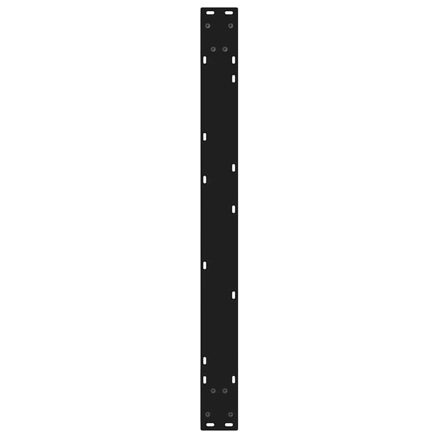 Eettafelpoten 2 st 90x(72-73,3) cm staal zwart