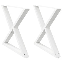 Eettafelpoten 2 st 90x(72-73,3) cm staal wit