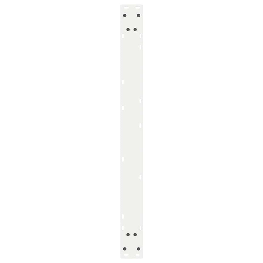 Eettafelpoten 2 st 90x(72-73,3) cm staal wit