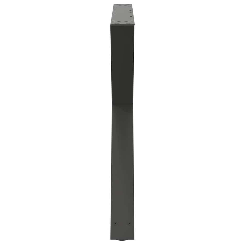 Eettafelpoten 2 st 90x(72-73,3) cm staal antraciet