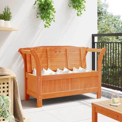 Tuinbank met opslag Bruin 119 x 44 x 76 cm Massief grenenhout
