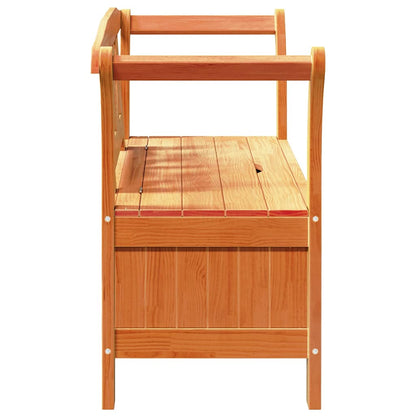 Tuinbank met opslag Bruin 119 x 44 x 76 cm Massief grenenhout