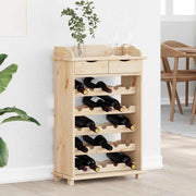 Wijnrek 58x28x90 cm massief grenenhout naturel