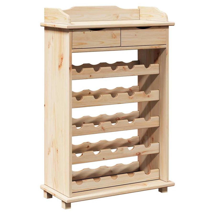 Wijnrek Naturel 58 x 28 x 90 cm Massief grenenhout