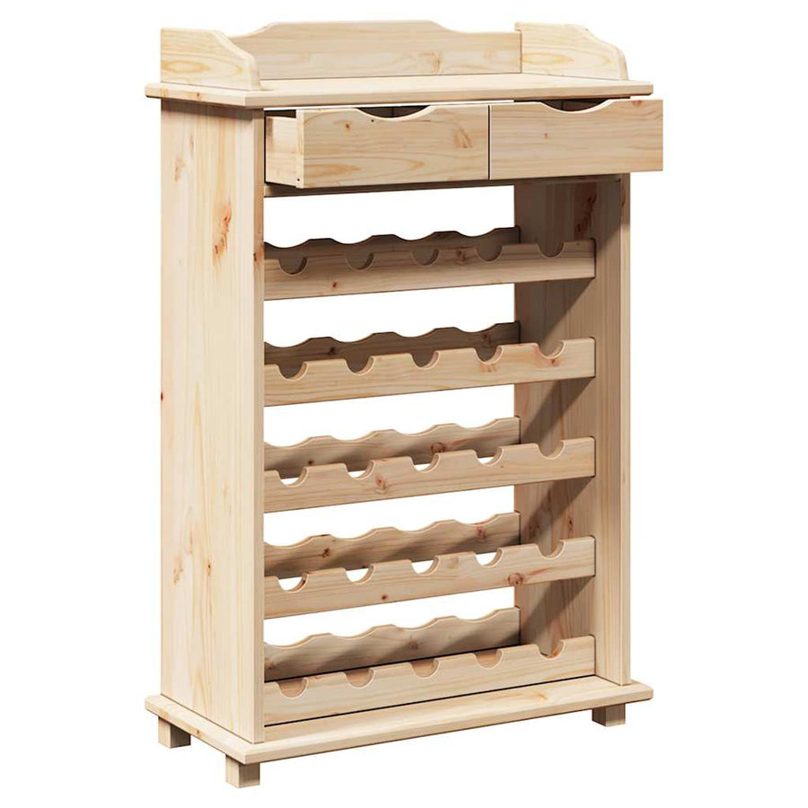 Wijnrek Naturel 58 x 28 x 90 cm Massief grenenhout