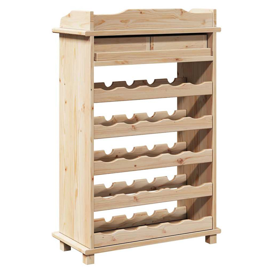 Wijnrek Naturel 58 x 28 x 90 cm Massief grenenhout