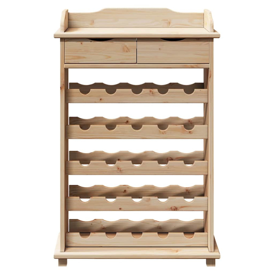 Wijnrek Naturel 58 x 28 x 90 cm Massief grenenhout