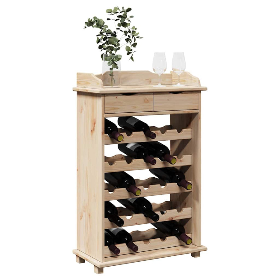 Wijnrek Naturel 58 x 28 x 90 cm Massief grenenhout