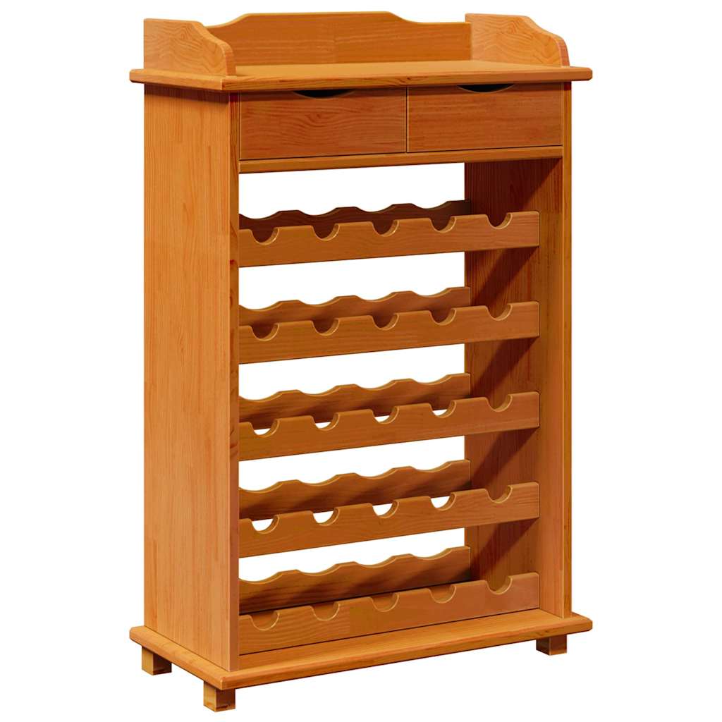 Wijnrek Bruin 58 x 28 x 90 cm Massief grenenhout