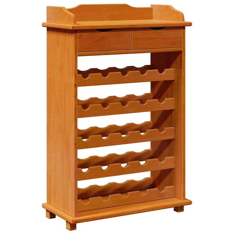 Wijnrek Bruin 58 x 28 x 90 cm Massief grenenhout