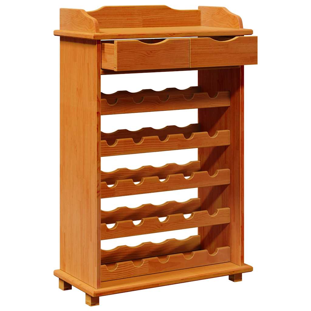 Wijnrek Bruin 58 x 28 x 90 cm Massief grenenhout