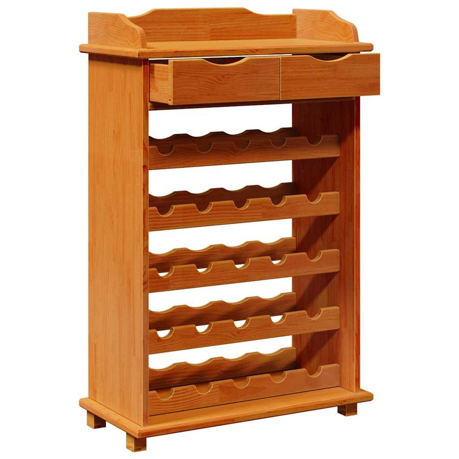 Wijnrek Bruin 58 x 28 x 90 cm Massief grenenhout