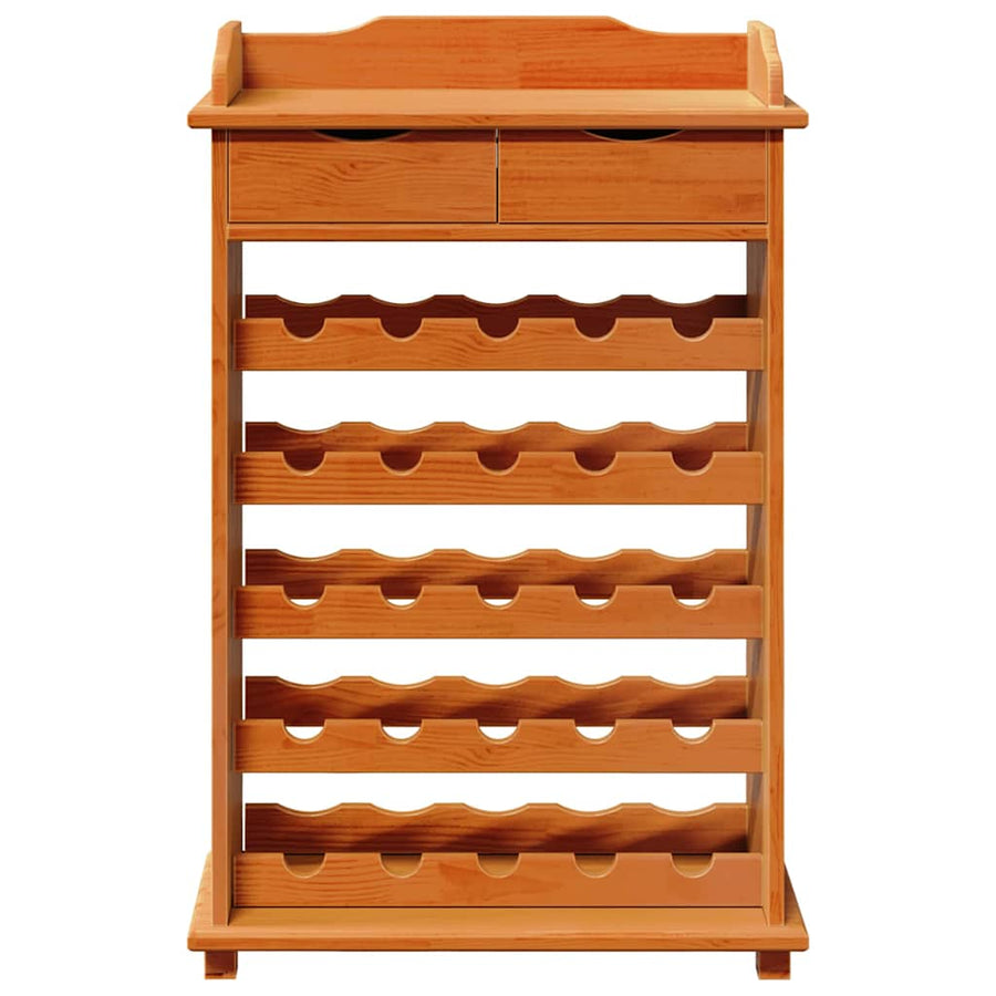 Wijnrek Bruin 58 x 28 x 90 cm Massief grenenhout