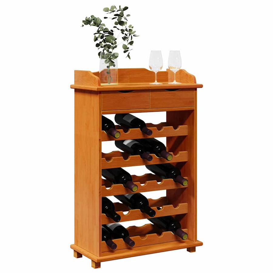 Wijnrek Bruin 58 x 28 x 90 cm Massief grenenhout