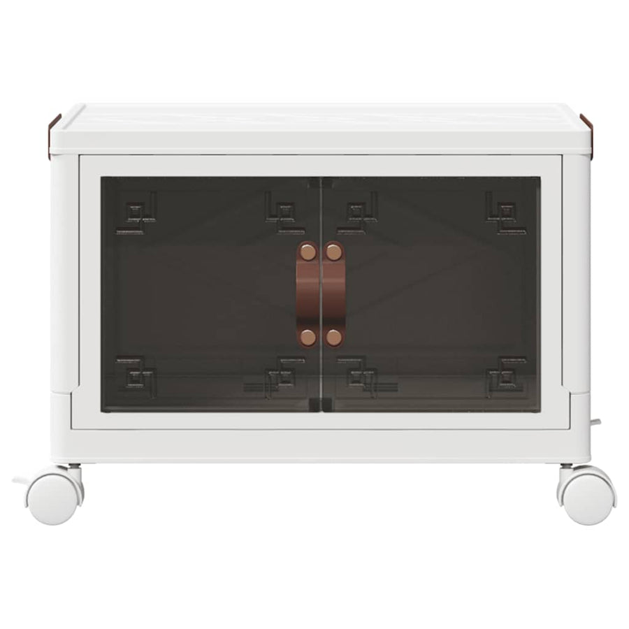 Opbergbox stapelbaar met wielen 28 L 48x29,5x33 cm